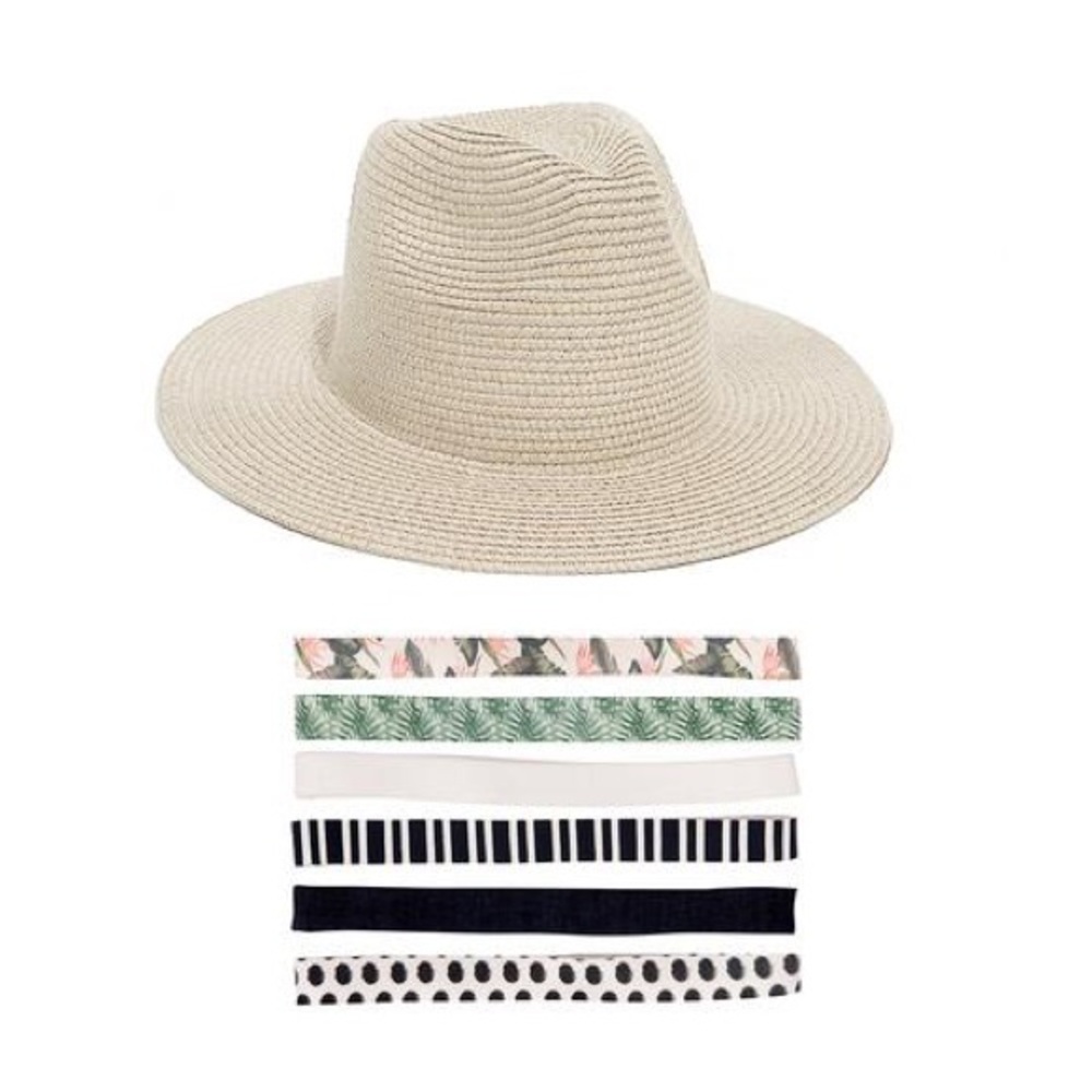 NWT Summer & Rose Hat with 6 interchangeable bands